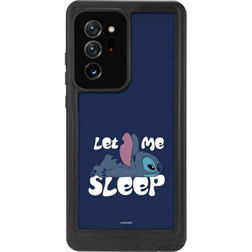 Disney Lilo and Stitch Let Me Sleep Galaxy Note20 Ultra 5G Waterproof Case